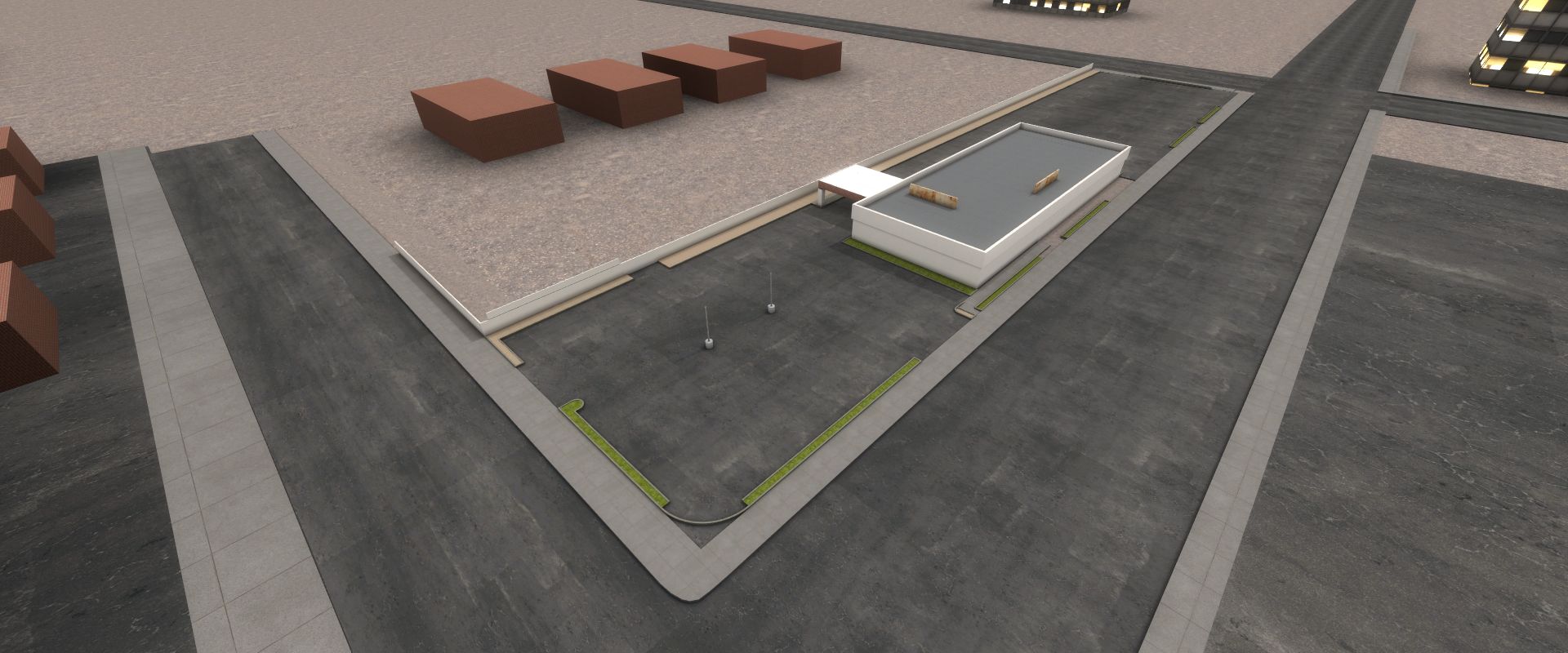 North Hollywood Shootout environment render