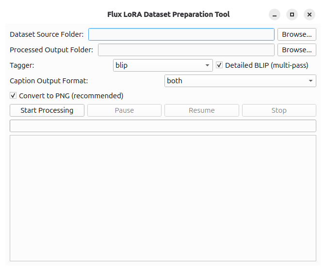 Flux LORA Dataset Tool Screenshot